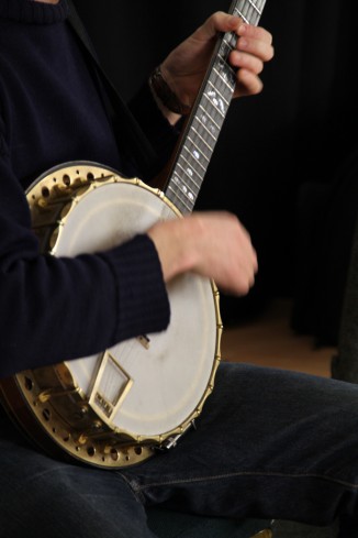 Ed Hicks playing banjo