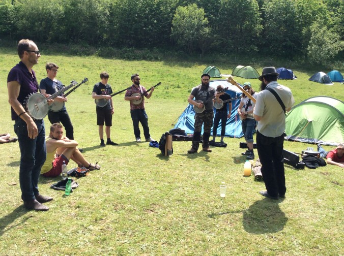 Aaron Jonah Lewis teaching Old Time Banjo at FiTM 2014